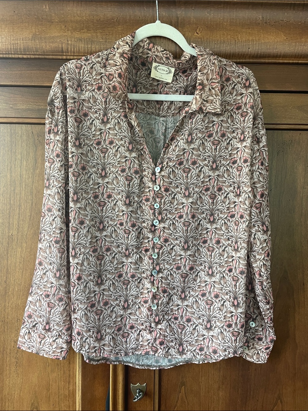 Joyfolie Agnes Blouse in Vine Floral - Picture 7 of 13